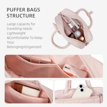 Stylish WESTBRONCO Puffer Crossbody Bag for Women