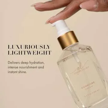 Goldie Locks Signature Serum, Strengthen and Repair Damaged Hair, Safe for Extensions & Colored Hair, Luxuriously Lightweight, Gives Intense Nourishment and Shine, Protection From Heat & UV Rays