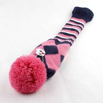 Craftsman Golf Knit Pom Pom Headcover Set - 3 pcs