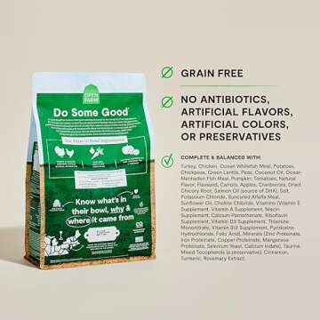 Open Farm, Grain-Free Dry Dog Food, Complete & Balanced Kibble, Sustainably & Ethically Sourced Ingredients, Non-GMO Veggies & Superfoods to Support Overall Health, Turkey and Chicken Recipe, 22lb Bag