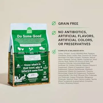 Open Farm, Grain-Free Dry Dog Food, Complete & Balanced Kibble, Sustainably & Ethically Sourced Ingredients, Non-GMO Veggies & Superfoods to Support Overall Health, Turkey and Chicken Recipe, 22lb Bag