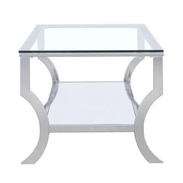 Coaster Furniture Coffee Table with Mirrored Shelf