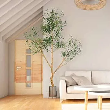 Panlaolao 7FT Artificial Olive Tree for Home Decor