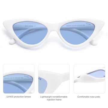 SOJOS Retro Cat Eye Sunglasses with UV400 Protection