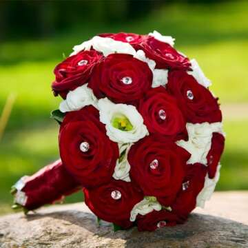 Outus 300 Pieces Diamond Bouquet Pins Rhinestones Corsages Pins 2 Inch Crystals Gems Diamonds for Floral Flower Bouquets Wedding Floral Bridal Hair Accessories Jewelry Decor DIY Craft Sewing