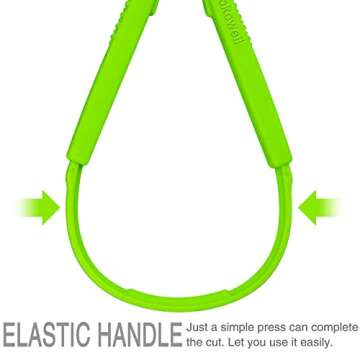 Sokoweii Loop Scissors for Toddlers, 5 Inch Adaptive Design, Right and Lefty Support, Easy-Open Squeeze Handles 3 Pcs