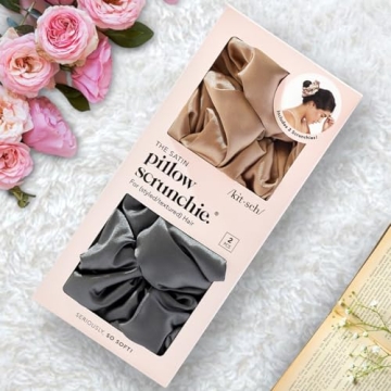 Kitsch Satin Hair Scrunchies for No-Damage Styling