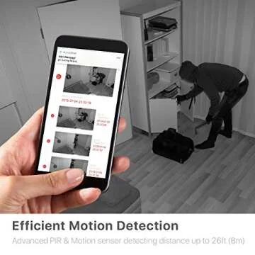 faleemi Wireless WiFi Rechargeable Battery Powered Security Camera, Full HD Weatherproof Surveillance Camera with Motion Detection, Night Vision, 2 Way Audio, Memory Card Slot, Cloud Storage (White)