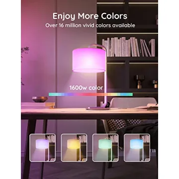 Govee Smart Light Bulbs, RGB Color Changing Light Bulbs Work with Alexa & Google Assistant, 9W 60W Equivalent A19, Brightness Dimmable & Tunable White LED WiFi Light Bulb, No Hub Required, 2 Pack