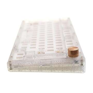 GK GAMAKAY SN75 75% Mechanical Keyboard Kit, VIA Programmable Hot Swap Tri-Mode Bluetooth/Type-C/2.4G RGB Customized Keyboard Kit PCB Mounting Plate EVA Sound Insulation Mat (Sequins Cover)