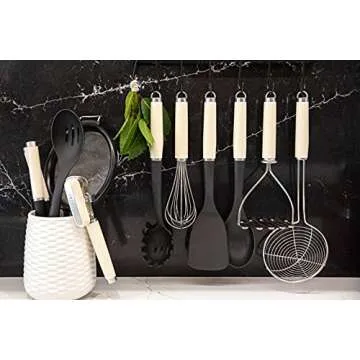 KitchenAid Whisk, Stainless Steel Manual Hand Whisk – Almond Cream