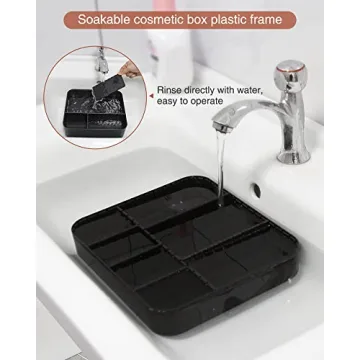 Relavel Makeup Case with Adjustable Dividers for Travel