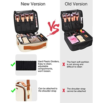 Relavel Makeup Case with Adjustable Dividers for Travel