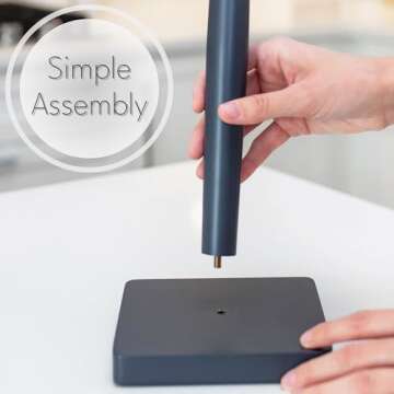 House Perfect Pink Paper Towel Holder – Wood Paper Towel Holder Stand – Great for Kitchen Counters & Bathrooms – Suits Paper Towel Rolls & Reusable Kitchen Towels…