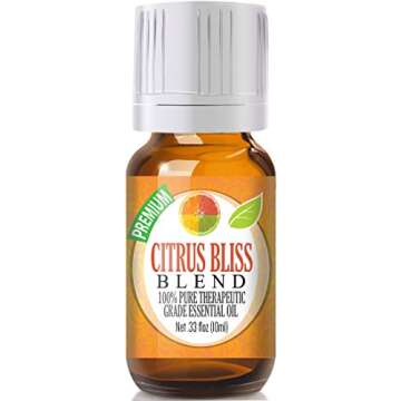 Healing Solutions Citrus Bliss Blend 100% Pure Therapeutic Grade Essential Oil - 10ml