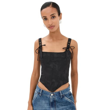 Lioness Women's Passe Corset - Stylish Square Neckline with Adjustable Straps