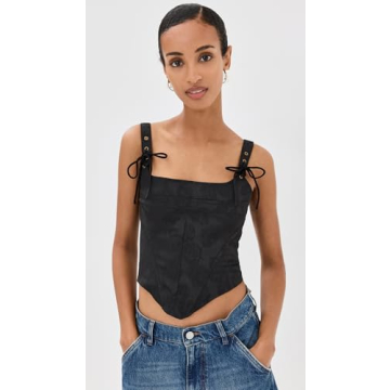 Lioness Black Passe Corset with Adjustable Straps