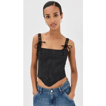 Lioness Black Passe Corset with Adjustable Straps