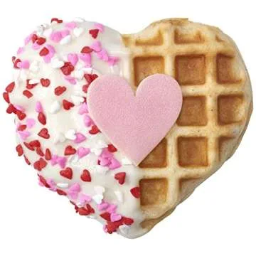 DECOPAC Valentine's Day Quins, 18oz, Fancy Sprinkles In Heart Shapes, Candy Sprinkles in Handheld Container, Edible Sprinkles For Celebration Cakes, Cupcakes, Cookies