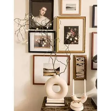 Stylish White Ceramic Donut Vase for Home Decor