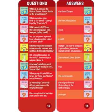 Brain Quest 6th Grade Smart Cards Fun Learning Experience