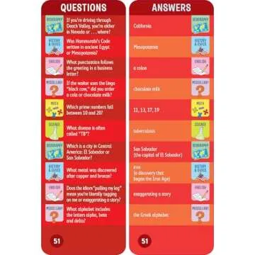 Brain Quest 6th Grade Smart Cards Fun Learning Experience