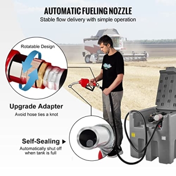 VEVOR Portable Diesel Tank - 116 Gallon Capacity Fuel Tank