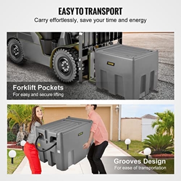 VEVOR Portable Diesel Tank - 116 Gallon Capacity Fuel Tank
