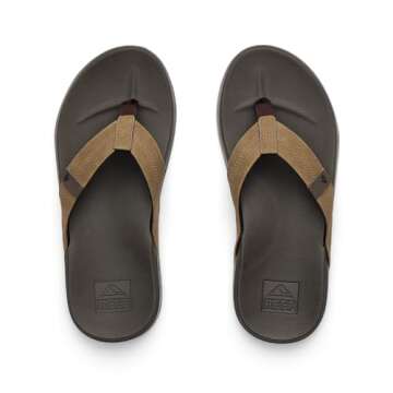 Reef mens Cushion Phantom Flip Flop, Brown/Tan, 10 US