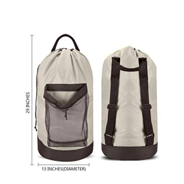 Dalykate Laundry Bag with Adjustable Straps for College