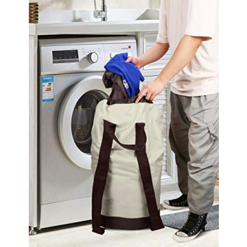 Dalykate Laundry Bag with Adjustable Straps for College