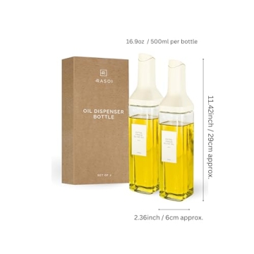 Stylish Drip-Free Oil Dispenser Set for Kitchen Use