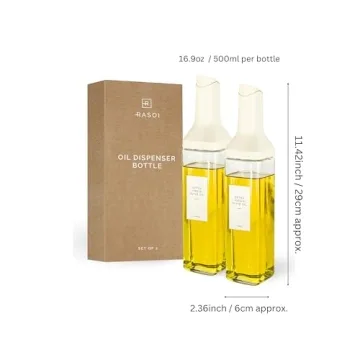 Stylish Drip-Free Oil Dispenser Set for Kitchen Use