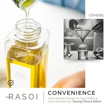 Stylish Drip-Free Oil Dispenser Set for Kitchen Use