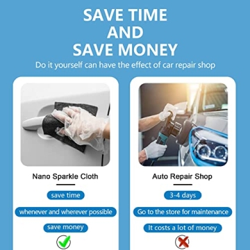 Nano Sparkle Cloth Set for Car Scratch Removal