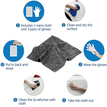 Nano Sparkle Cloth Set for Car Scratch Removal