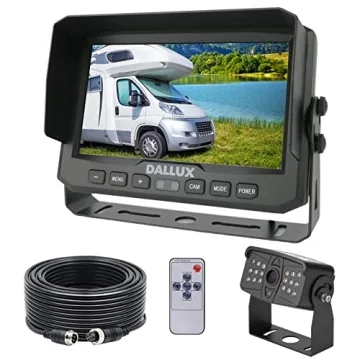 DALLUX Truck Backup Camera Kit - HD 1080P Rearview with Monitor for All Vehicles