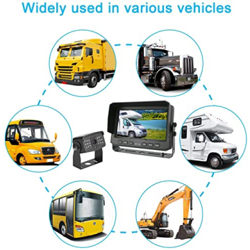 DALLUX Truck Backup Camera Kit with 7 Inch Monitor
