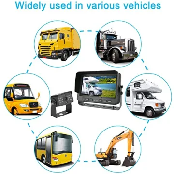 DALLUX Truck Backup Camera Kit with 7 Inch Monitor