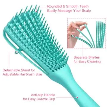 3Pcs Detangler Brush Set for All Hair Types and Ages