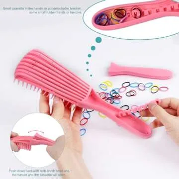 3Pcs Detangler Brush Set for All Hair Types and Ages