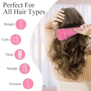 3Pcs Detangler Brush Set for All Hair Types and Ages