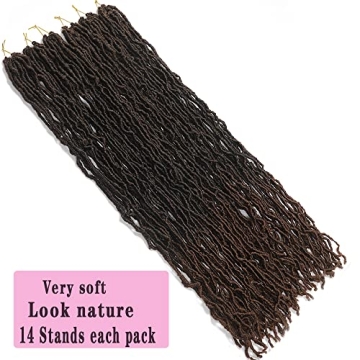Soft New Faux Locs 36-Inch Ombre Crochet Hair - 6 Pack