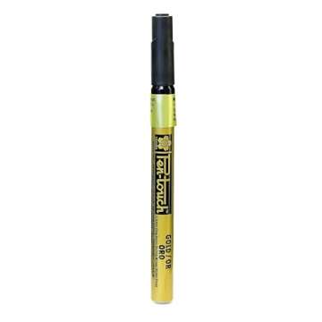 Sakura Pen-Touch Paint Marker 1.0 mm fine point metallic gold color, Pack of 4