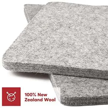 Precision Quilting Tools 17" x 24" Wool Ironing Mat for Quilting - 100% New Zealand Wool Pressing Pad, Ironing Station Which Retains Heat - Great for Quilting and Sewing Notions