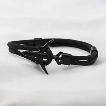 TGBJE Airplane Bracelet Pilot Jewelry Flight Attendants Gift Traveller Gift Aviation Gift (black pla...