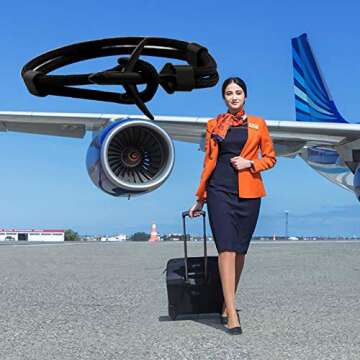 TGBJE Airplane Bracelet Pilot Jewelry Flight Attendants Gift Traveller Gift Aviation Gift (black plane)