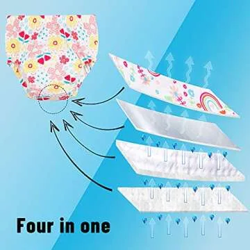 U0U Toddler Girls Potty Training Pants,Baby Girls Training Underwear 6 Pack Size 2T Orange