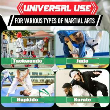 Taekwondo Uniform White Belt for Women - Judo Belt Women Jiu Jitsu Gi Karate Belt Martial Arts Training Equipment White Belts for Men - 220cm Aikido Gi Bjj White Belts Womens Jiu Jitsu Gi Tkd Belt