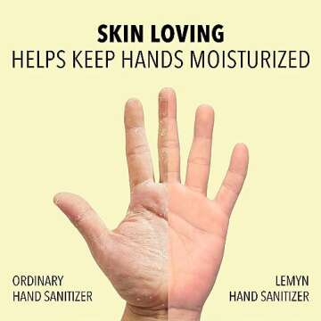 Lemyn Organics Medical Grade Hand Sanitizer Gel - 97% ORGANIC - 8 FL.OZ. with PUMP (PACK OF 4)